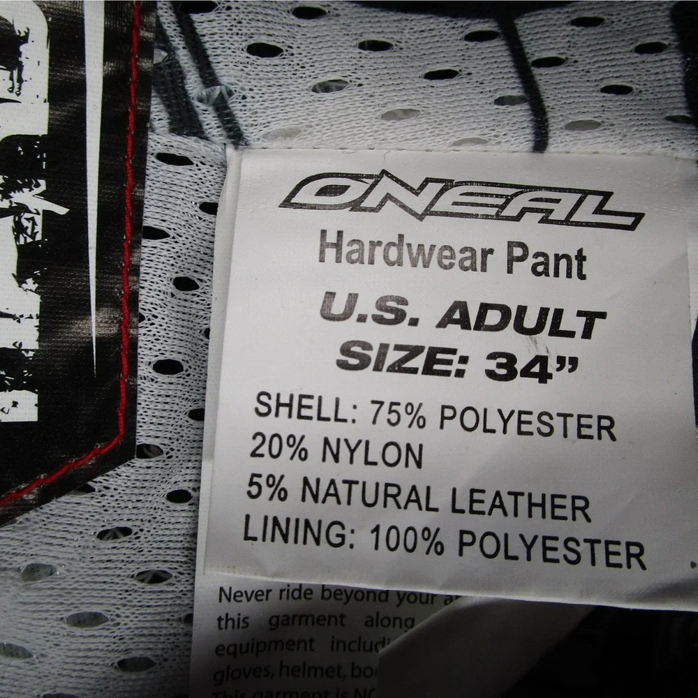 ONeal Hardwear Monster Energy Motocross Pants Mens 34 Black Green Racing 1970